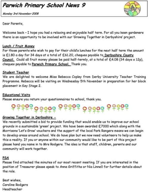 Newsletter No. 9 Newsletter No. 9