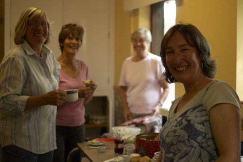 A scene from the 'engine room' of the cream tea production facility