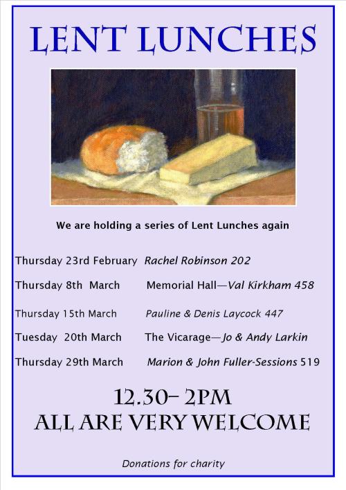 Lent lunches 2