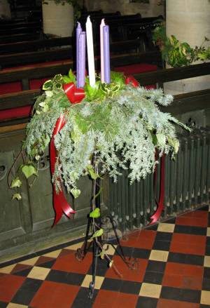 Church Christmas Flowers 099