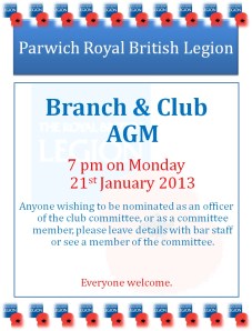 AGM Club & Branch 2013