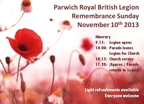 Remembrance Sunday 2013
