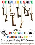 open the safe & cards starting poster
