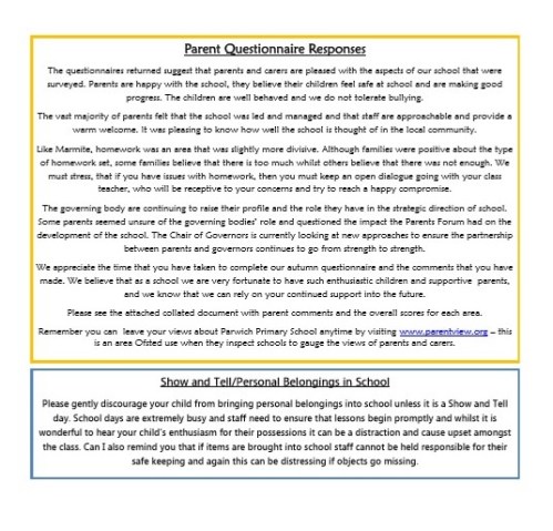 School newsletter 4b