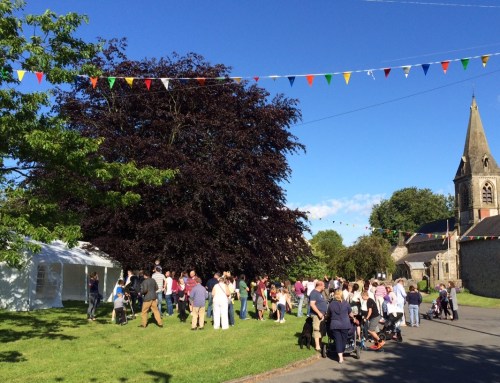 Hunters gathering on The Green