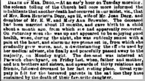 1892 12 Feb Henrietta Rose Twigge