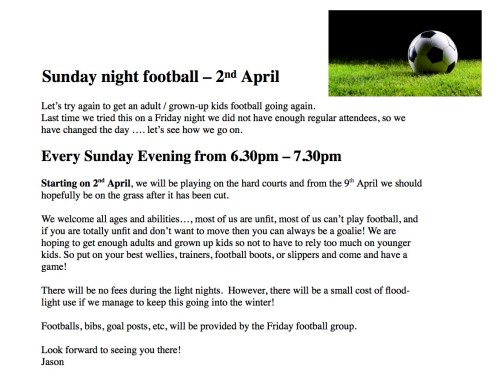 Sunday night football