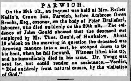 1867 June Peter Brailsford death