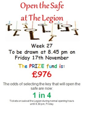 Open the safe Week 27