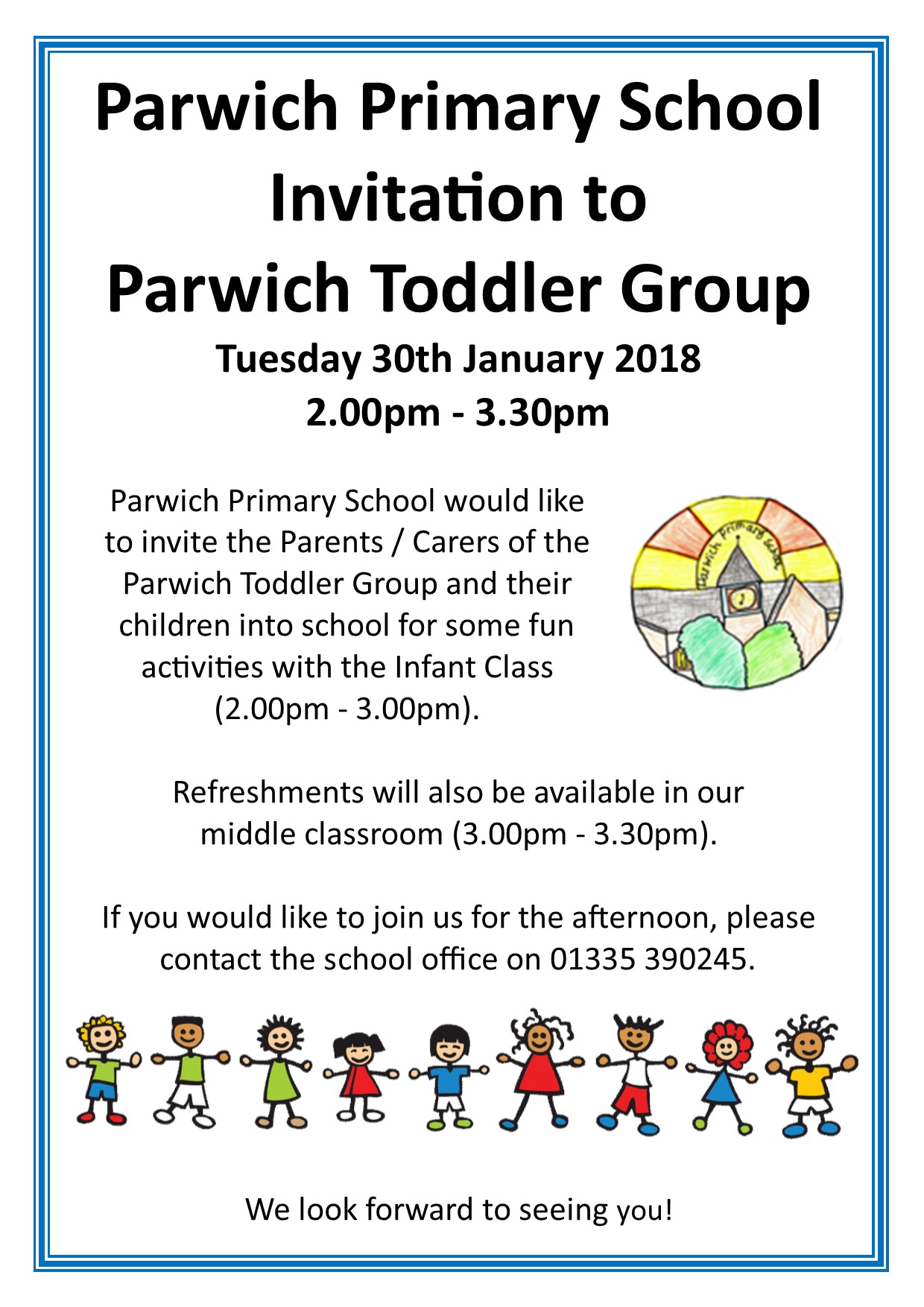 Todler Group Invite to School 2018