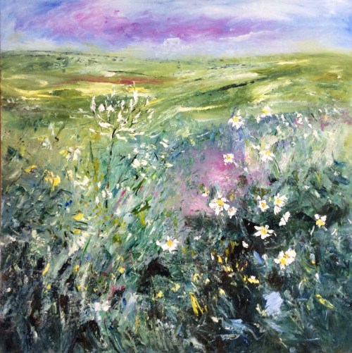 Derbyshire meadows, Oil