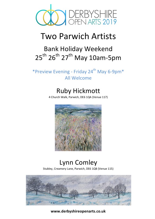 Two Parwich Artists Flyer for Blog 2019