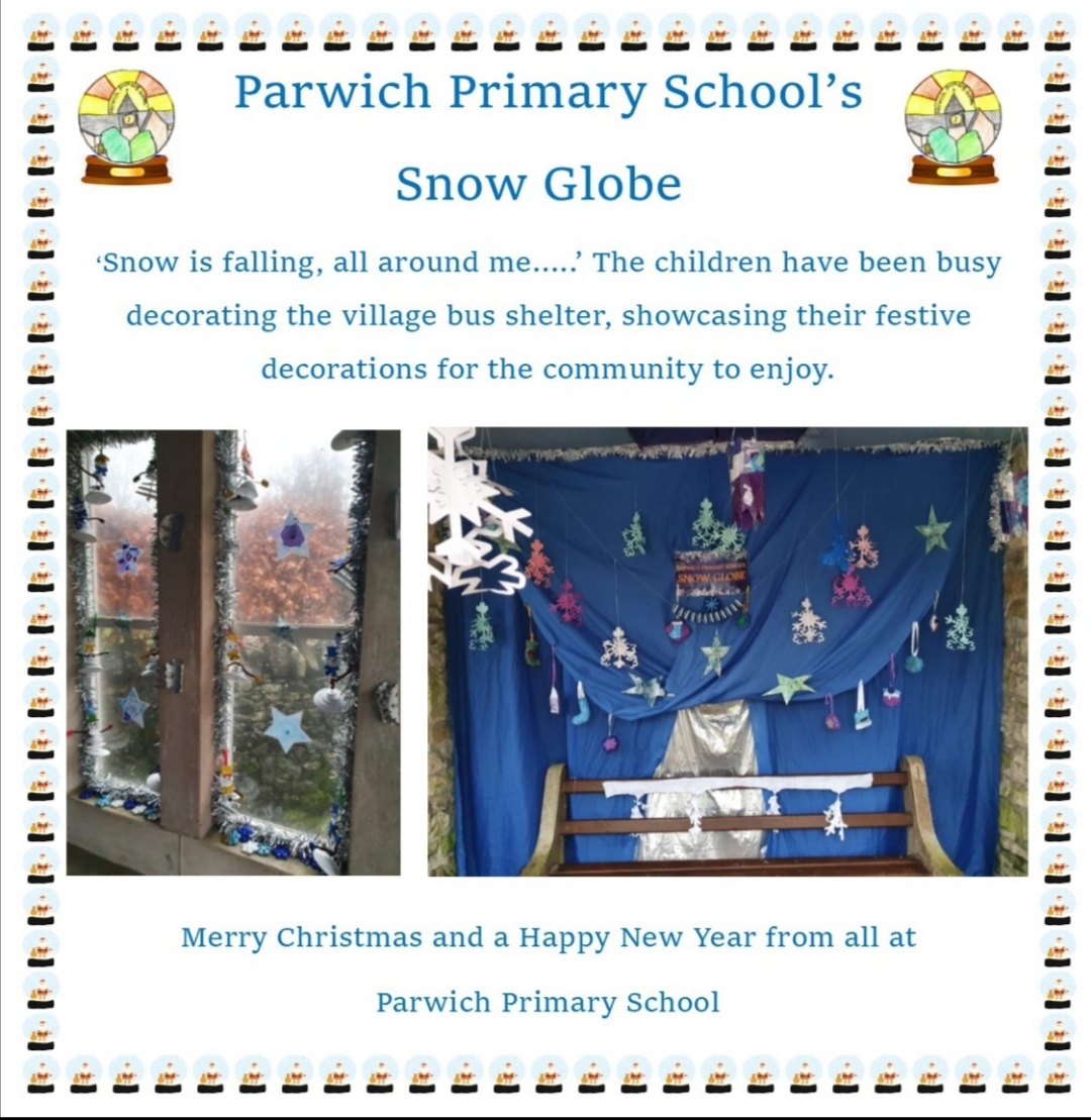 Parwich Primary School’s Snow Globe | PARWICH.ORG